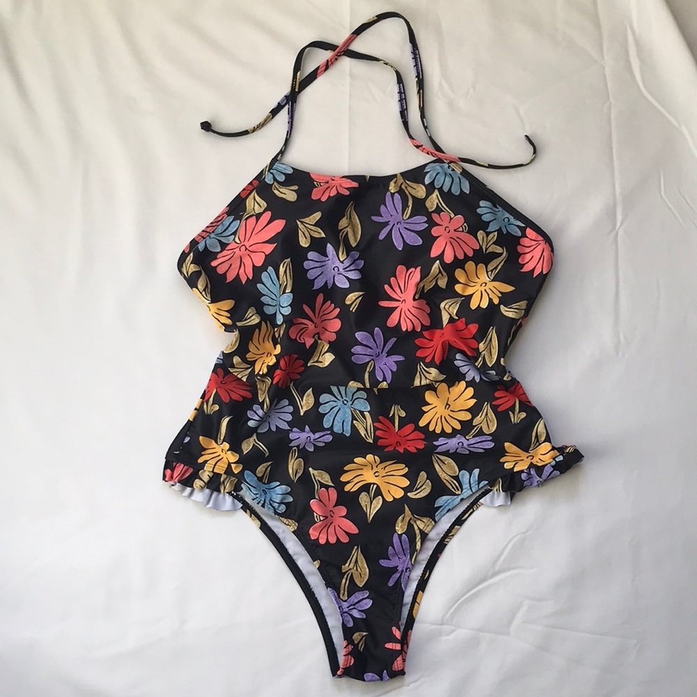 Women’s floral one piece swimsuit XL